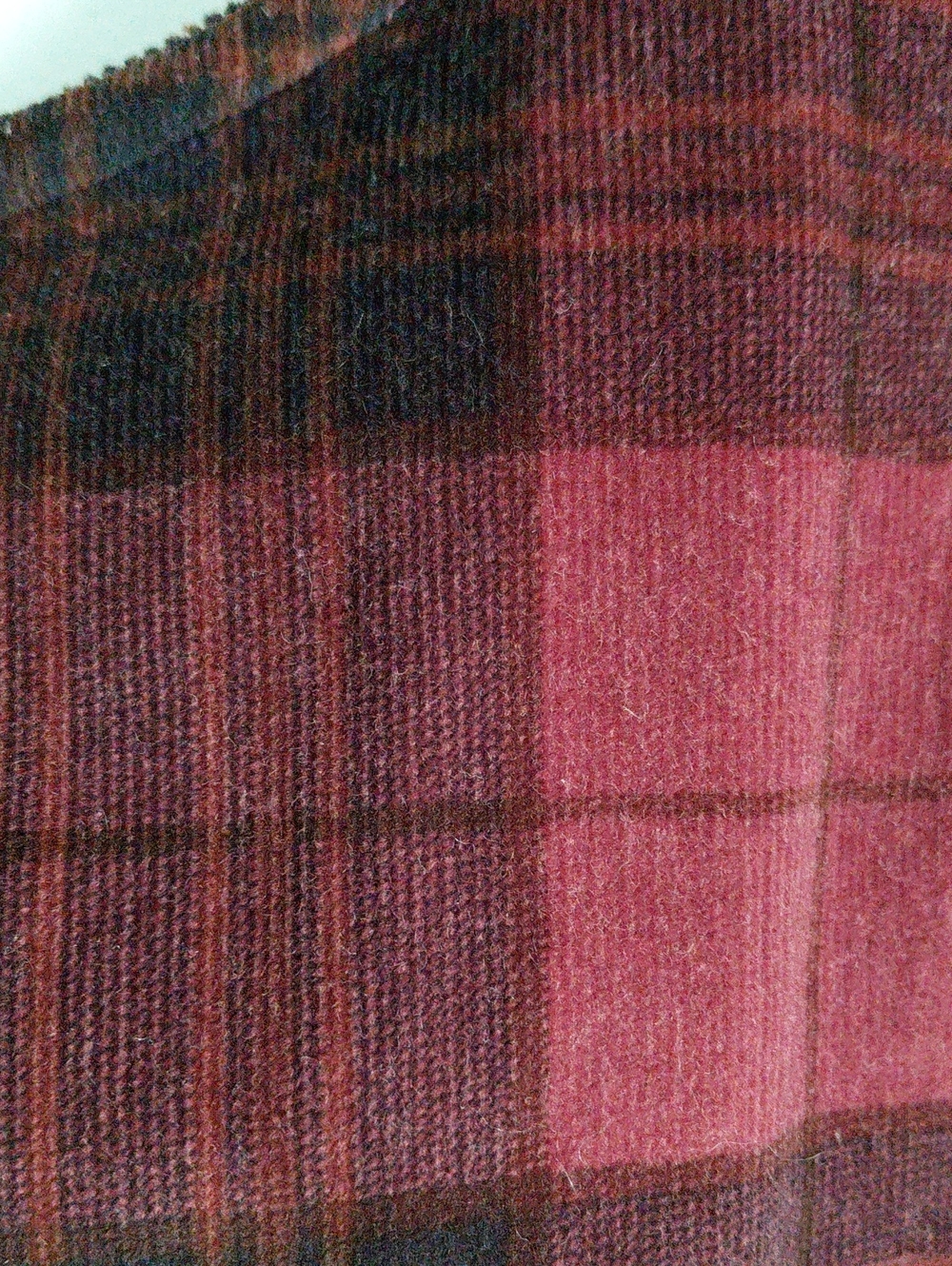 American Eagle Sleeveless Back Bow Peplum Tank Top Red Plaid Velvet Boxy XXL - Picture 6 of 14